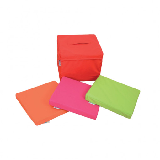 Square Floor Pads with Carry Case - Set of Six