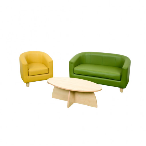 Sofa Suite Set with Low Table