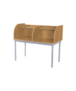 Double Curve Study Carrel