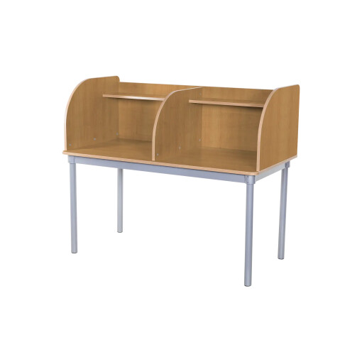 Double Curve Study Carrel