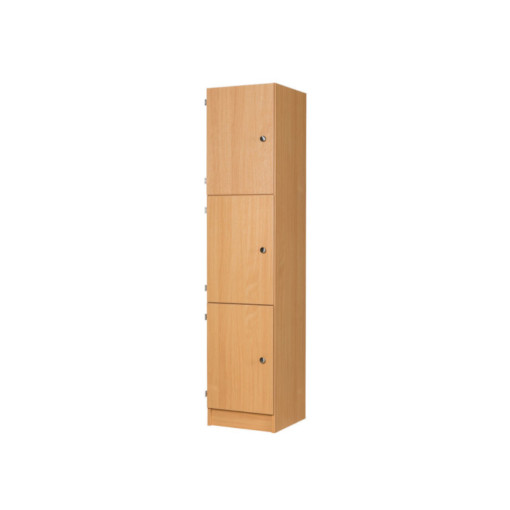 Three Door Wooden Locker 1370mm