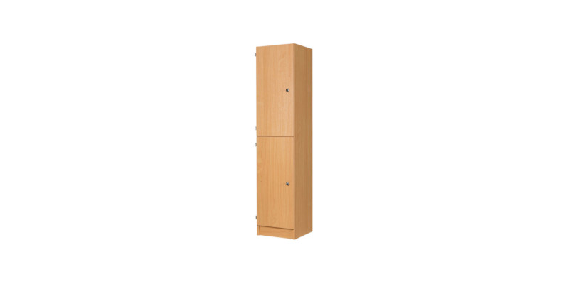 Two Door Wooden Locker 1800mm