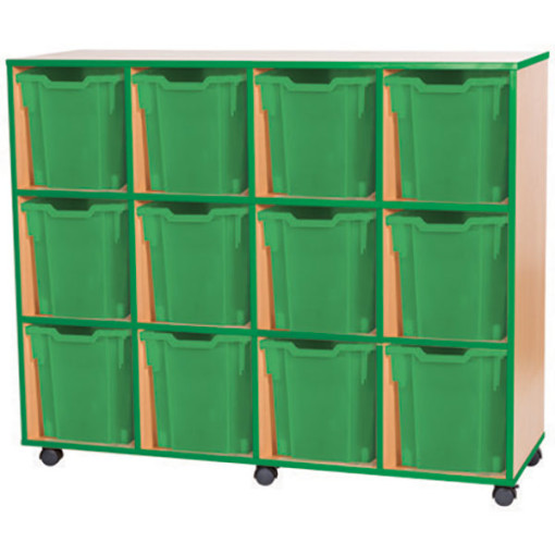Accento Quad Mobile Tray Unit with Jumbo Trays - Image 3