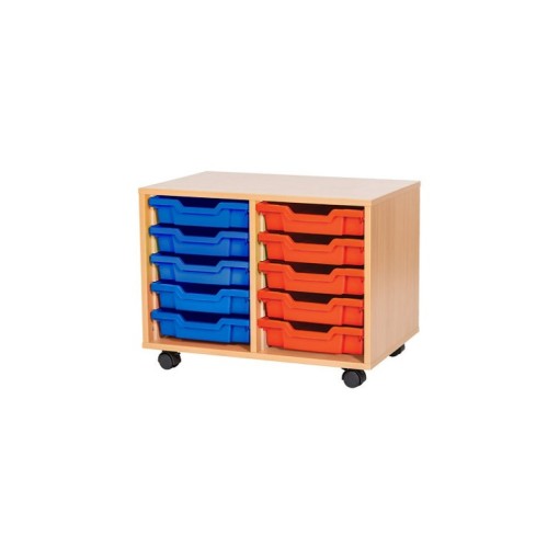 Double Tray Unit with 10 Shallow Trays