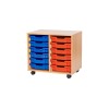 Double Tray Unit with 12 Shallow Trays