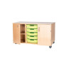 5 High 5 Tray Triple Unit with Shelf & Doors