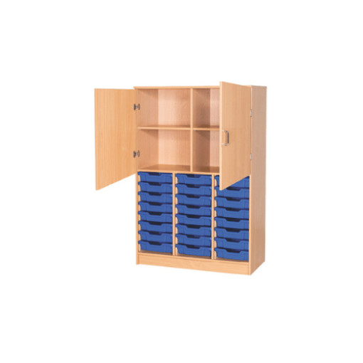 1510mm High 24 Tray Triple Half Cupboard