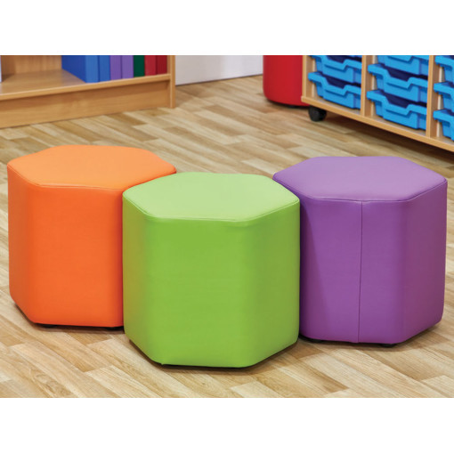 Mini Hexagon Foam Seat - Set of 3