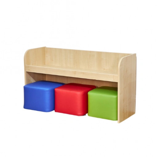 Acorn Early Years Wide Activity Bench with Three Cube Seats