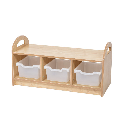 Pioneer One Tier Open Shelving Unit with Dividers - Image 3