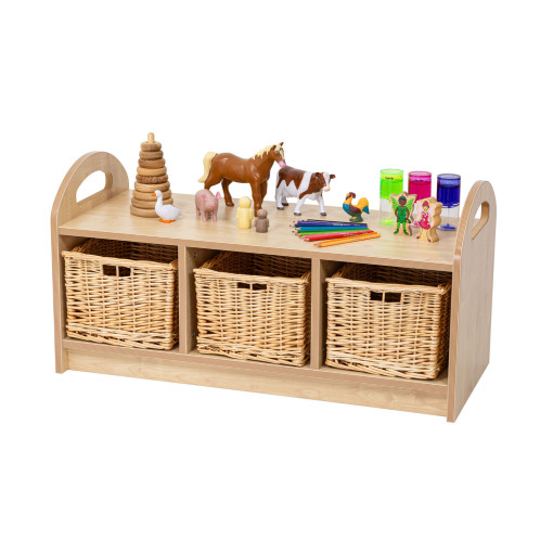 Pioneer One Tier Unit with Back and Dividers
