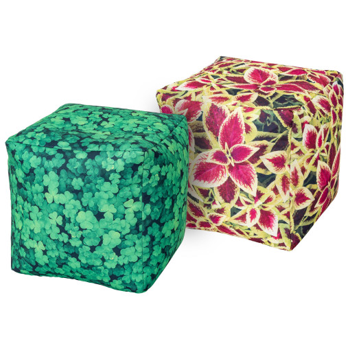 Pink Leaves/ Clover Cubes