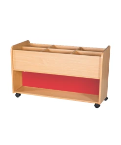 Mobile Book Trolley with Top Storage