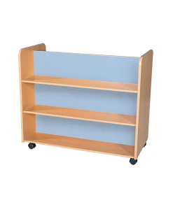Mobile Double Sided Bookcase