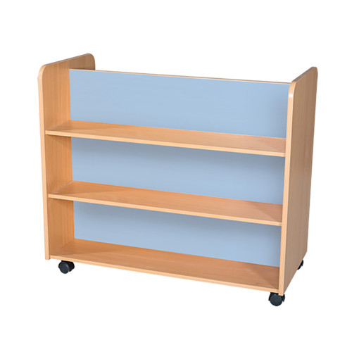 Mobile Double Sided Bookcase