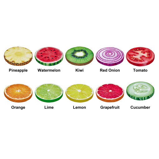 Mixed Fruit & Salad Seat Pads - Image 2