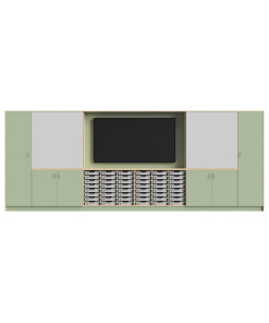 5 Metre wide Teaching Wall with Trays