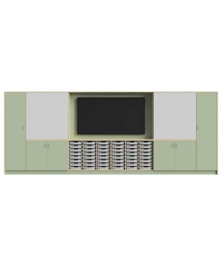 5 Metre wide Teaching Wall with Trays
