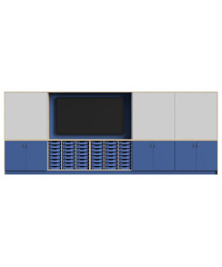 5 Metre wide Teaching Wall with Trays