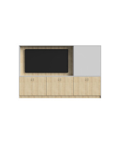 3 Metre wide Teaching Wall with Screen Housing
