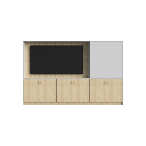 3 Metre wide Teaching Wall with Screen Housing