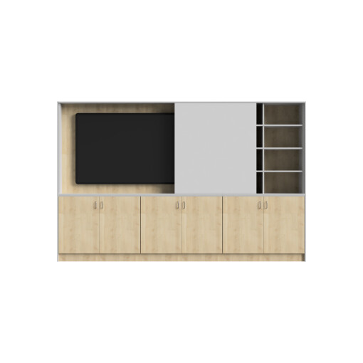 3 Metre wide Teaching Wall with Screen Housing - Image 2