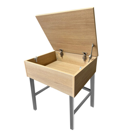 RetroMod Wooden Single School Desk