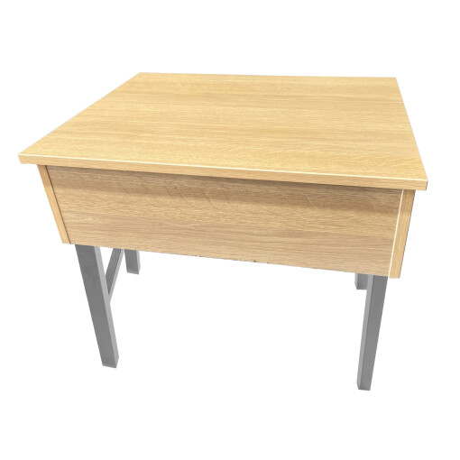 RetroMod Wooden Single School Desk - Image 3